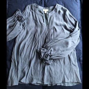 JUST REDUCED! Cupio NWOT Periwinkle Blue Long Balloon Sleeve Blouse Sz XL